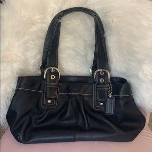 Coach Soho Black Leather Tote